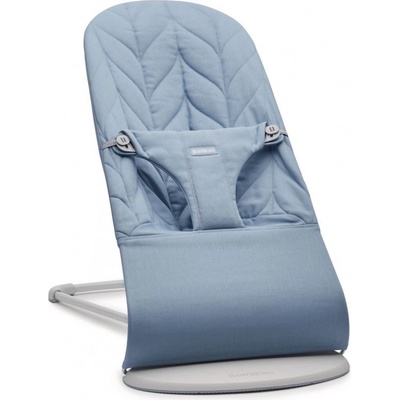 BabyBjörn lehátko Bouncer Bliss Woven Petal Blue