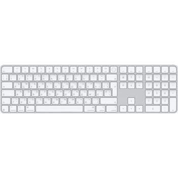 Image 1 of Apple Magic Keyboard with Touch ID and Numeric Keypad for Mac models with Apple silicon (USB-C) - Ukrainian - White Keys (mxk73ua/a)