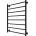 Mario Radiators Радиатор-стълба за баня INOX FLAT 163W/230V 77x53 cm инокс/черен (MR0111)