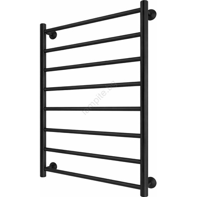 Mario Radiators Радиатор-стълба за баня INOX FLAT 163W/230V 77x53 cm инокс/черен (MR0111)