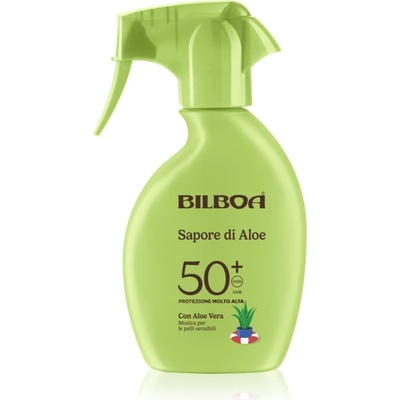 Bilboa Sapore di Aloe Trigger слънцезащитен спрей с алое вера SPF 50+ 250ml