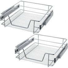 Tectake 403440 teleskopická zásuvka do kuchyně / ložnice 50 cm 2 ks