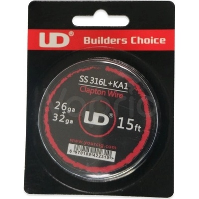 UD Clapton drát 26GA SS316L + 32GA KA1