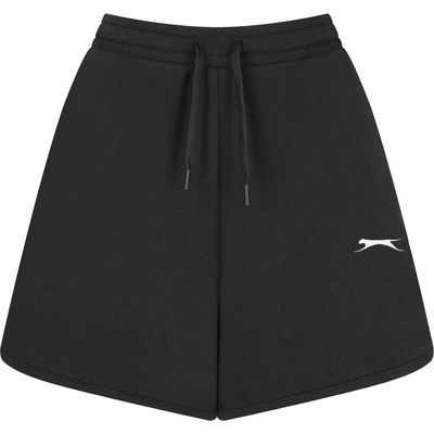 Slazenger Дамски поларени къси панталони Slazenger Fleece Interlock Shorts Womens - Black