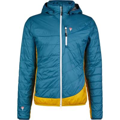 Grüezi Bag Мъжко вълнено яке Grüezi Bag Refreshful Silkwool Jacket Insulation jacket - Saphir Blue / Pineapple (005-5126-0311)