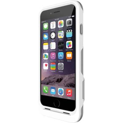 OtterBox Resurgence Case - външна батерия и удароустойчив кейс за iPhone 6, iPhone 6S (сив-бял)