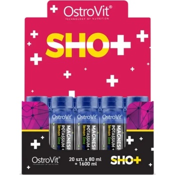 OstroVit Magnesium Shot with Potassium + B6, лимон и лайм с грозде, 20 х 80 ml, OstroVit