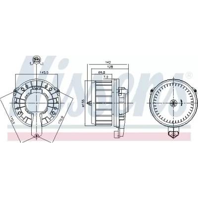 vnitřní ventilátor NISSENS 87670
