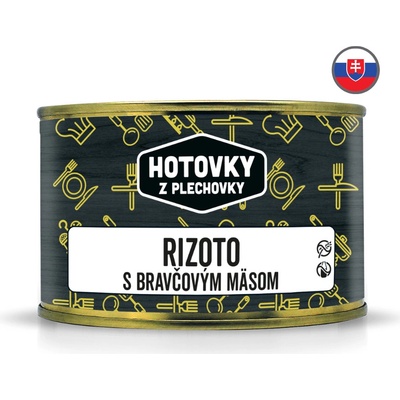 Hotovky z plechovky Rizoto s bravčovým mäsom 400 g