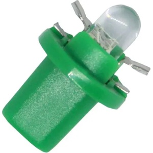  Лед крушки тип b8.5 12v/2w - зелен цвят (b85dg)