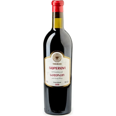 Tavankari Červené Saperavi gruzínské suché červené 2018 12,5% 0,75 l (holá láhev)
