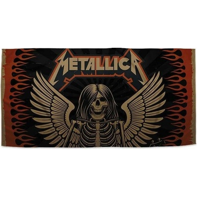 Sablio Ručník s potiskem METALLICA Padlý anděl 50 x 100 cm