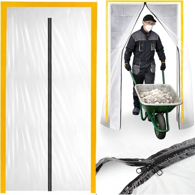 Protiprachové dvere Agmi fólia 110x220 cm so zipsom