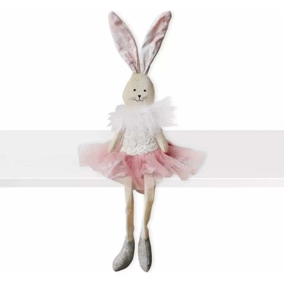 Lepaso Zajíc nohatý textil 45cm