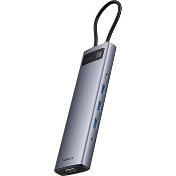 Image 1 of USB хъб Baseus StarJoy Metal Glam Series 11-в-1, Сив | B00030709811-00 (B00030709811-00)