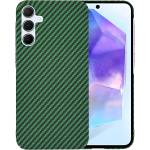 Tech-Protect Защитен калъф с карбонов дизайн за Samsung Galaxy A55 - Зелен KP33226