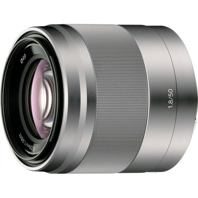 Sony Обектив sony sel 50mm f1.8 silver (4905524796667)