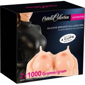 Cottelli Collection Silicone Breasts included Bra 2x1000g
