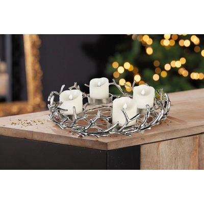 VK Kruhový adventný svietnik Twigs, 12 cm