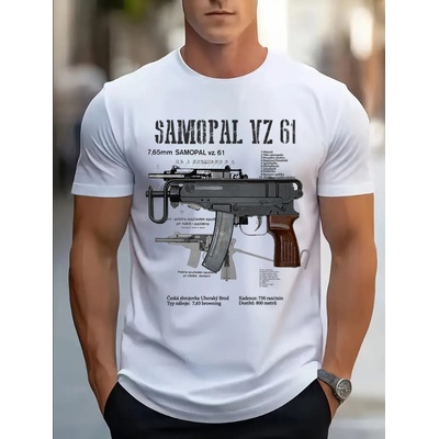 Striker tričko SAMOPAL vz.61 ŠKORPION bílá