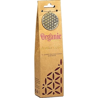 Organic Arabian Oudh a kadidlo vykuřovací kužílky jumbo 12 ks – Zboží Dáma