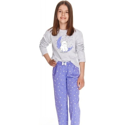 Dievčenské pyžamo Suzan sivá