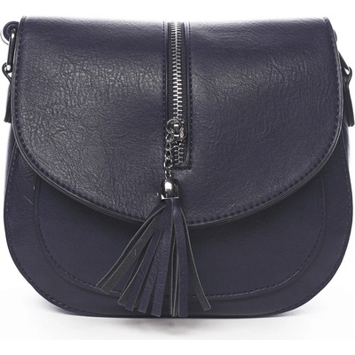 stylová crossbody kabelka s třásněmi Federica modrá