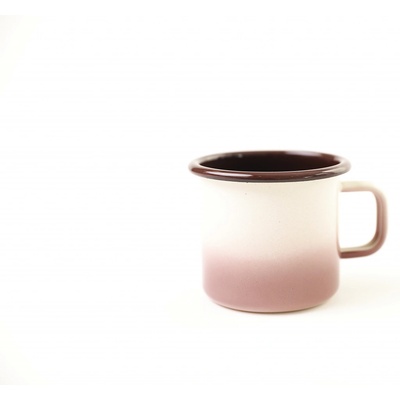 Metalac Hrnček smaltovaný 8 cm CAPUCCINO 370 ml