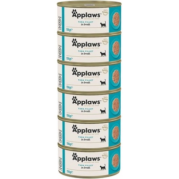 Applaws Консерва за котки с риба тон в бульон 6 x 156 г