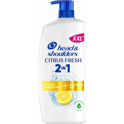 Head & Shoulders Citrus Fresh 2in1 šampon a kondicionér proti lupům 800 ml