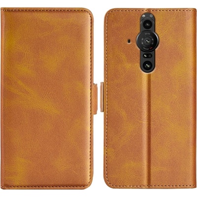 VSECHNONAMOBIL 48874 SIDE Peněženkové pouzdro pro Sony Xperia Pro -I světle hnědé