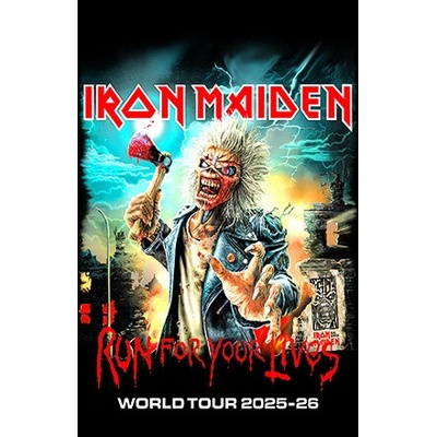 Iron Maiden - Run For Your Lives World Tour 2025–26 (vlajka)