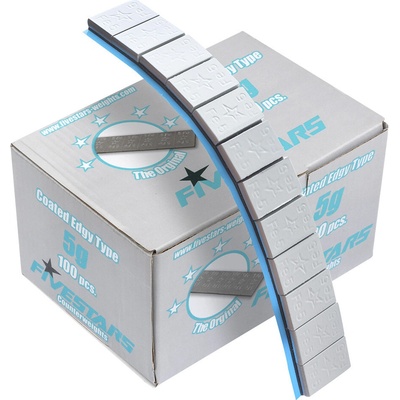 Fivestars 01-02-48, Lepicí ocelové závaží 5g šedé na hliníkové disky, 100 ks – Zboží Mobilmania