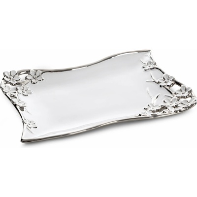 EUROFIRANY KERAMICKÝ TANIER KARIN 36X26 CM BIELA