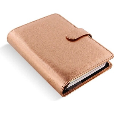 Filofax Saffiano A6 týdenní 2026 růžové zlato