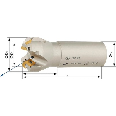 FORMAT Stopková fréza 45° z3 innenkühlung d32,0mm