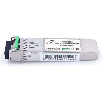 Atop technology - Китай 60 км SFP+ модул по едно влакно, 1330-1270 nm, 10 Гигабита (APSPB32B33CDL60)