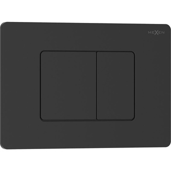 Mexen Tex 05 бутон за изплакване неръждаема стомана, черен матов - 6105-02 (6105-02)