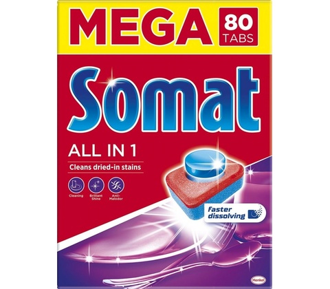 Somat All in 1 Tablety do myčky na nádobí 80 tablet 1440 g