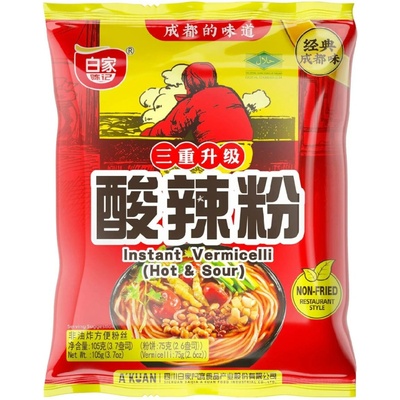 BAIJIA Hot&Sour Flavour Instant Vermicelli 105 g