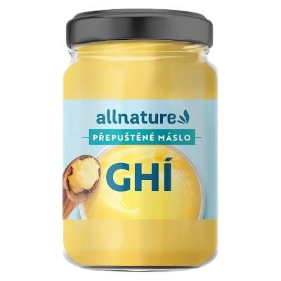 Allnature Ghí Čisté maslový tuk bez laktózy 1 l