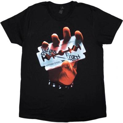 Judas Priest British Steel Black L Дамски Риза (JPTEE01LB03)