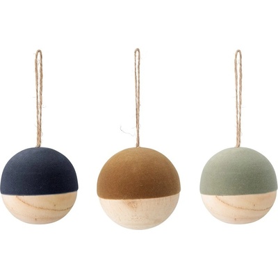 Bloomingville Dekorační kouličky na zavěšení Thea SET 3ks P.7 cm