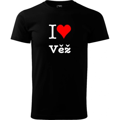 Tričko I love Věž černé – Hledejceny.cz