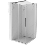 Mexen Rox L плъзгаща се душ кабина 110 x 110 cm, прозрачна, оръжеен метал - 8C2L-110-110-95-00 (8C2L-110-110-95-00)