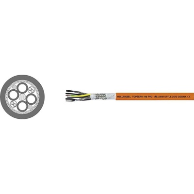 Helu TOPSERV® 119 servo kábel 4 G 10 mm² + 2 x 1 mm² oranžová 707295 50 m