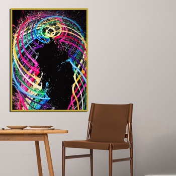 Decono Картина Цветна Спирала