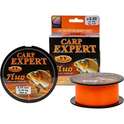 CARP EXPERT UV FLUO Oranžová 300 m 0,25 mm 8,9 kg