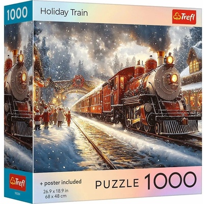 Trefl USA Collection Vánoční vlak 1000 dílků