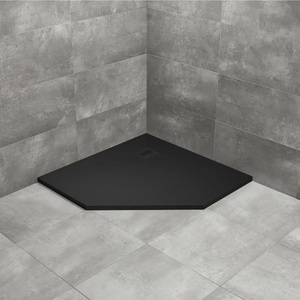 Radaway Душово корито Radaway Kyntos PT 90x90 см, черно, композитно, петоъгълно (HKPT9090-54)